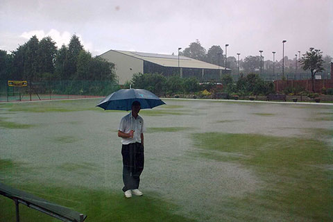 Goldieslie Club - Mick Webb awaiting opponent 2013